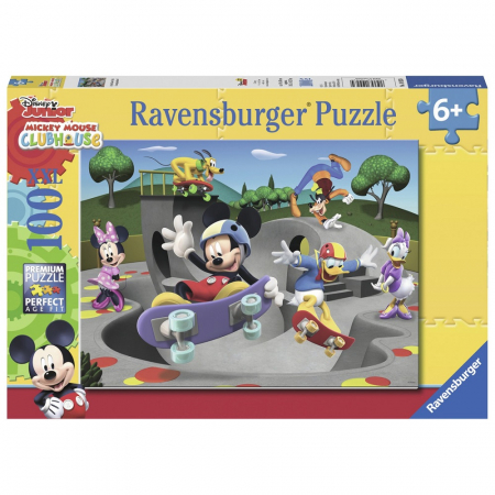 Jocuri tip puzzle - Puzzle Ravensburger Mickey Cu Skateboard, 100 Piese