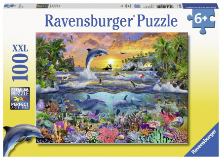 Puzzle Ravensburger Paradis Tropical, 100 Piese [0]
