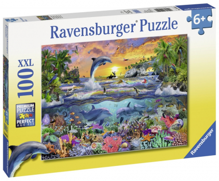 Puzzle Ravensburger Paradis Tropical, 100 Piese [1]