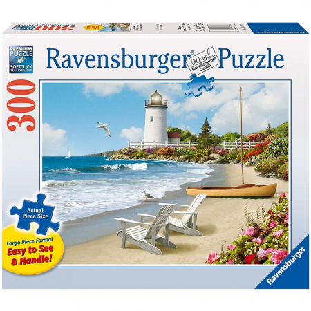 Jocuri tip puzzle - Puzzle Ravensburger Plaja, 300 Piese
