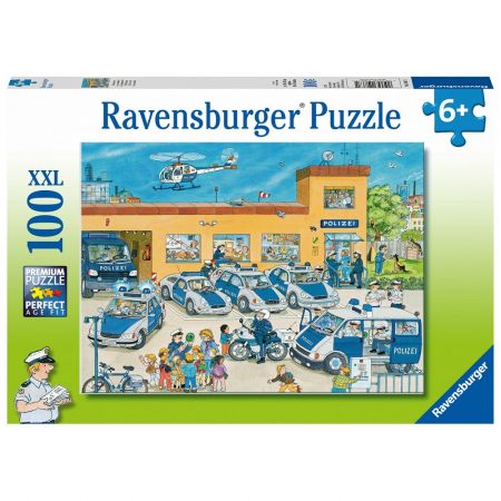 Jocuri tip puzzle - Puzzle Ravensburger Politie, 100 Piese