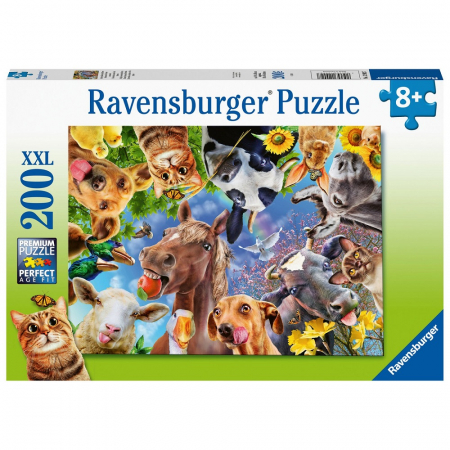 Jocuri tip puzzle - Puzzle Ravensburger Portret Cu Animale, 200 Piese