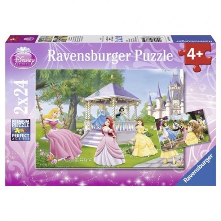 Jocuri tip puzzle - Puzzle Ravensburger Printesele Incantatoare - 2X24 piese