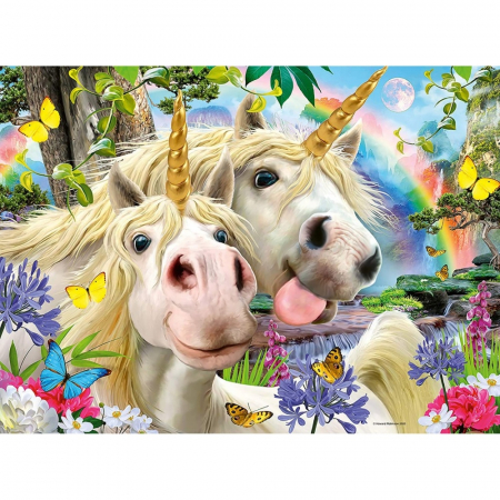 Puzzle Ravensburger Selfie Cu Unicorni, 100 Piese [1]