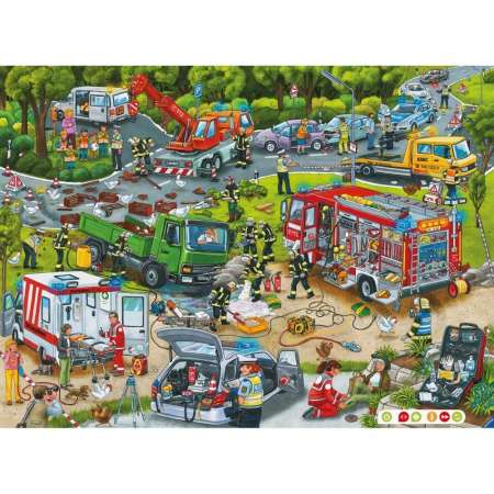 Puzzle Ravensburger Tiptoi Strada In Constructie, 100 Piese [2]