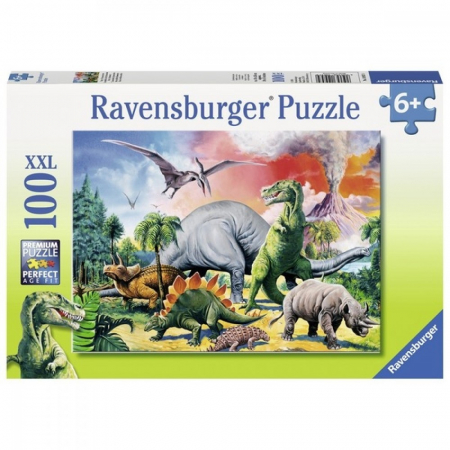 Jocuri tip puzzle - Puzzle Ravensburger XXL - Printre Dinozauri