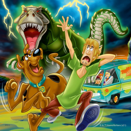 Jocuri tip puzzle - Puzzle Scooby Doo, 3X49 Piese