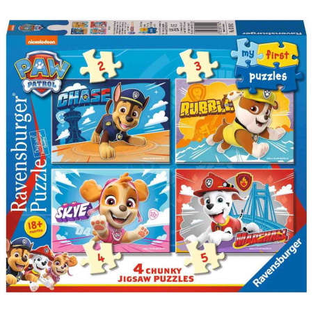 Puzzle Set 4 Buc Patrula Catelusilor, 2/3/4/5 Piese [4]