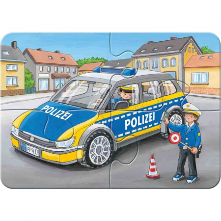 Puzzle Set 4 Buc Vehicule De Urgenta, 2/4/6/8 Piese [4]