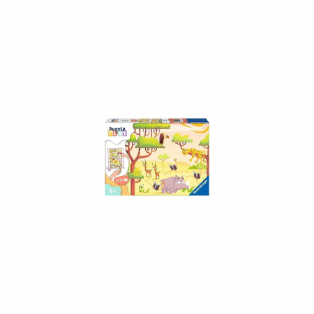 Puzzle Si Joc Animale Din Safari, 2X24 Piese [1]