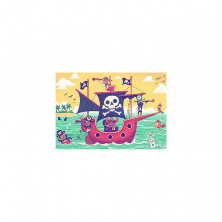 Puzzle Si Joc Barca Piratilor, 2X24 Piese [2]