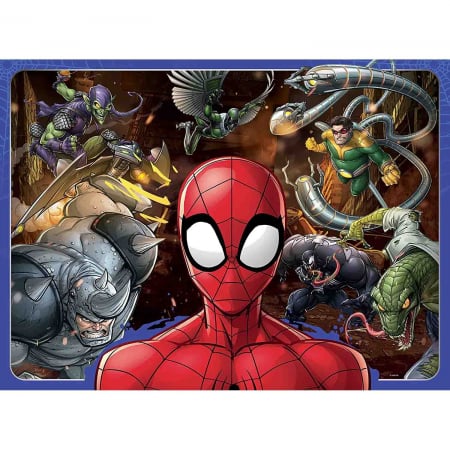 Jocuri tip puzzle - Puzzle Spiderman Si Personaje, 100 Piese