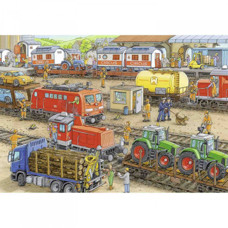 Puzzle Statie De Tren, 2X24 Piese [1]