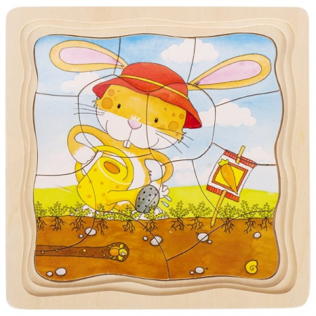 Puzzle stratificat Gradina iepurasilor [2]