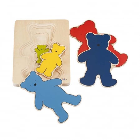 Puzzle stratificat Ursuleti colorati [1]