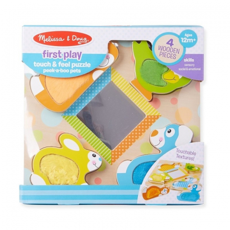 Puzzle tactil cu oglinda Pets Melissa and Doug [1]