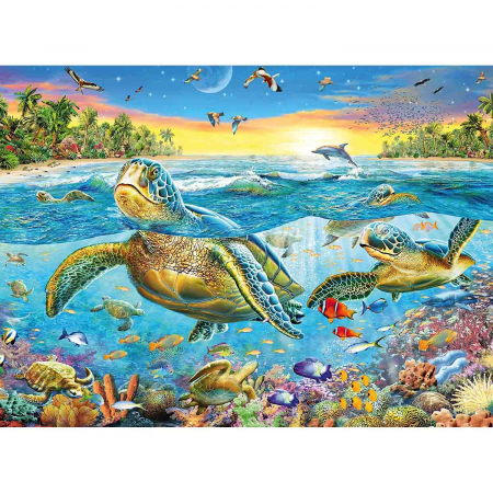 Puzzle Testoase, 100 Piese [0]