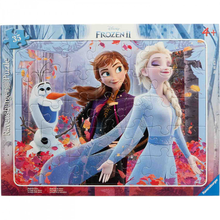 Jocuri tip puzzle - Puzzle Tip Rama Frozen, 35 Piese