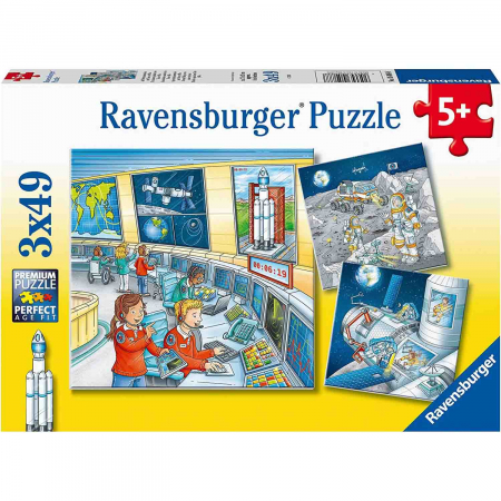 Puzzle Tom Si Mia In Spatiu, 3X49 Piese [3]
