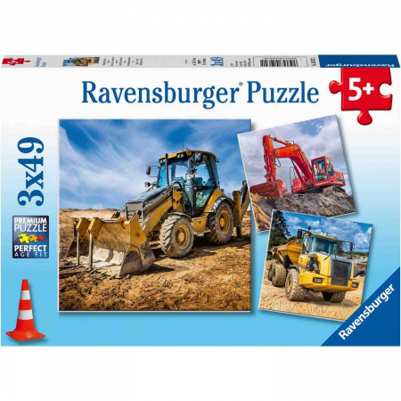 Puzzle Utilaje Constructii, 3X49 Piese [1]