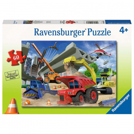 Puzzle Vehicule De Constructii, 60 Piese [1]