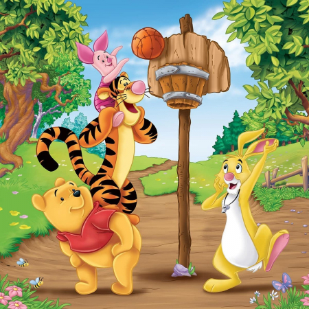 Jocuri tip puzzle - Puzzle Winnie The Pooh, 3X49 Piese