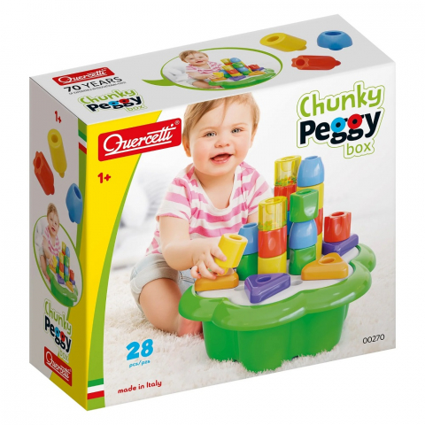 Jucarii bebelusi - Quercetti Chunky Peggy 28