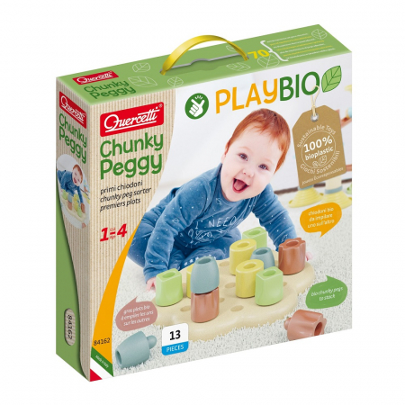 Jucarii bebelusi - Quercetti Chunky Peggy Bio