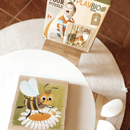 Quercetti Four Puzzle Animale Salbatice Bio [3]