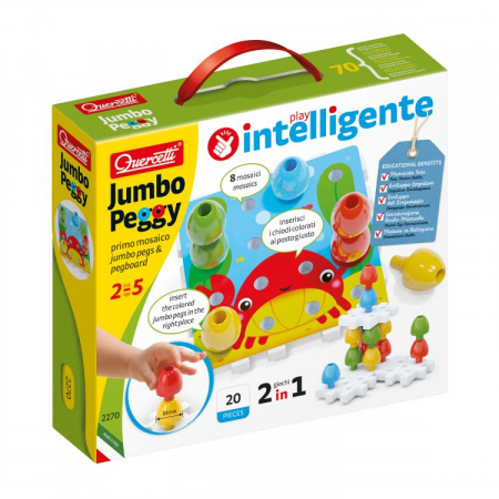 Resigilate - Quercetti Jumbo Peggy Primul Mozaic Crab - Resigilat