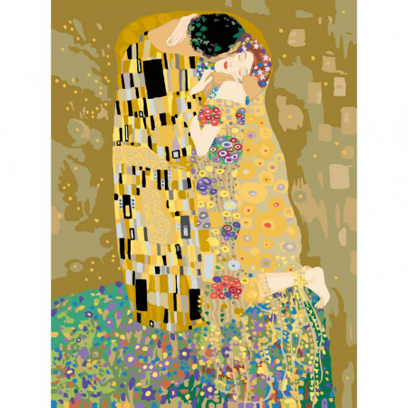 Sarutul lui Klimt, pictura pe numere [1]