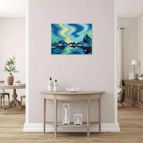 Pictura pe numere: Aurora Boreala [5]