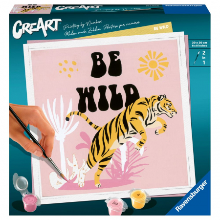 Ravensburger - Pictura pe numere tigru Be Wild [1]