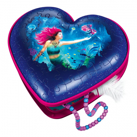 Puzzle 3D Cutie Inima Sirena – 54 piese [1]