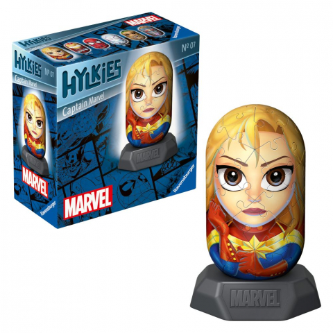 Hylkies - Puzzle 3D Capitanul Marvel, 54 piese