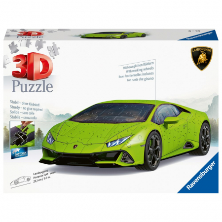 Puzzle 3D Lamborghini Verde – 108 piese [2]