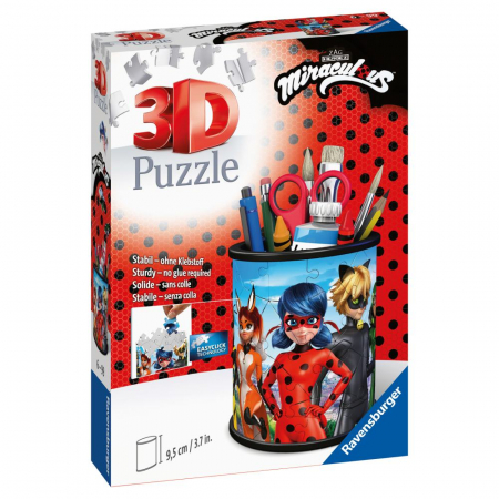 Puzzle 3D Suport Pixuri Miraculous – 54 piese [2]
