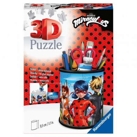 Puzzle 3D Suport Pixuri Miraculous – 54 piese [3]