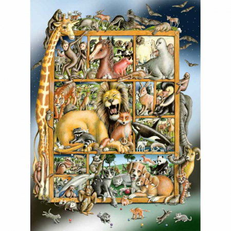 Jocuri tip puzzle - Ravensburger - Puzzle animale 100 piese