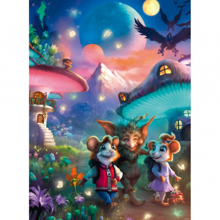 Jocuri tip puzzle - Ravensburger - Puzzle orasul ciuperca 100 piese
