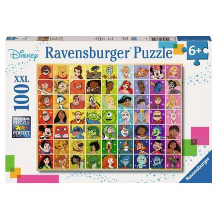 Jocuri tip puzzle - Puzzle personaje Disney 100 piese