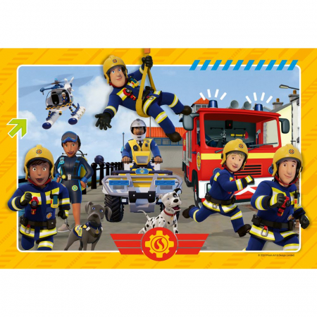 Ravensburger - Puzzle pompierul Sam si prietenii 2x12 piese [2]