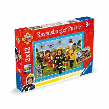 Ravensburger - Puzzle pompierul Sam si prietenii 2x12 piese [3]