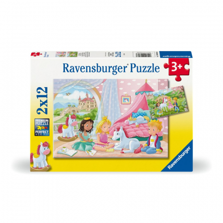 Ravensburger - Puzzle printese si unicorn 2x12 piese [3]