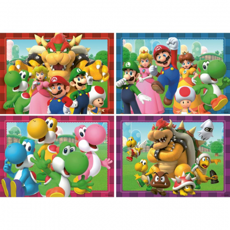 Jocuri tip puzzle - Ravensburger - Puzzle Super Mario 4x100 piese