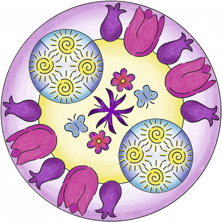 Ravensburger - Set De Creatie Mandala Flori Si Fluturi [2]