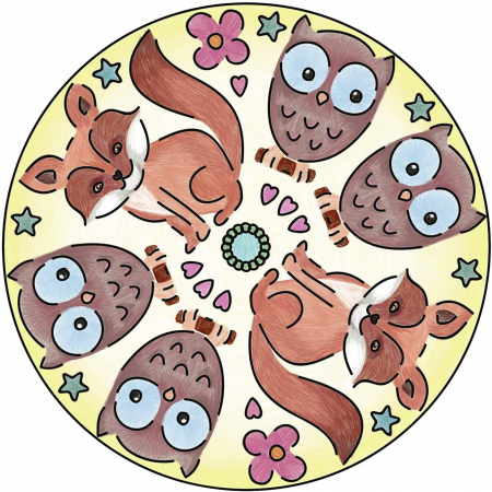 Ravensburger - Set De Creatie Mini Mandala Cu Animale [4]