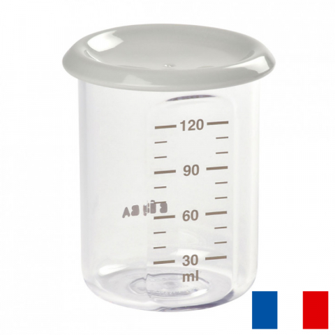Articole hranire copii - Recipient ermetic din Tritan Beaba 120 ml Grey