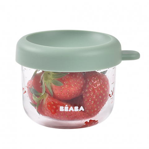 Recipient ermetic sticla Beaba 150 ml Sage Green [2]