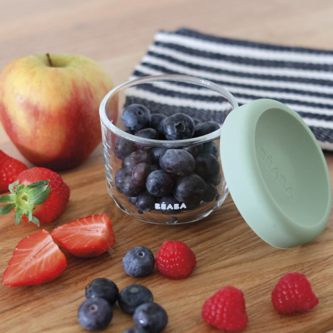 Recipient ermetic sticla Beaba 150 ml Sage Green [6]